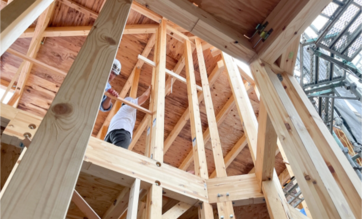 中間検査までの施工